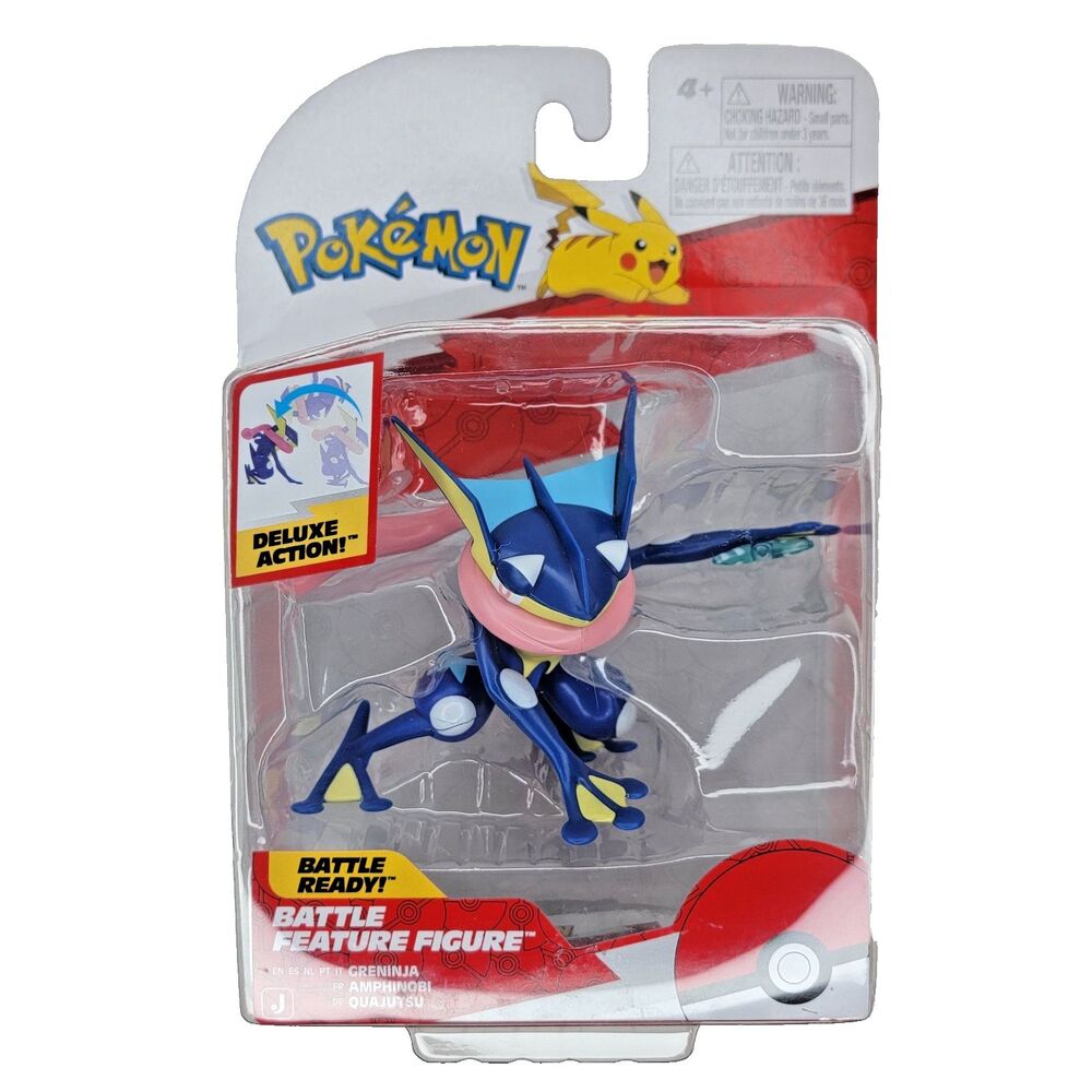 Jazwares Pokemon Battle Feature GRENINJA 3.5" Deluxe Action Figure NEW 2026